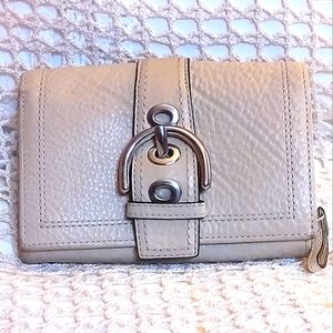 Coach tan leather wallet